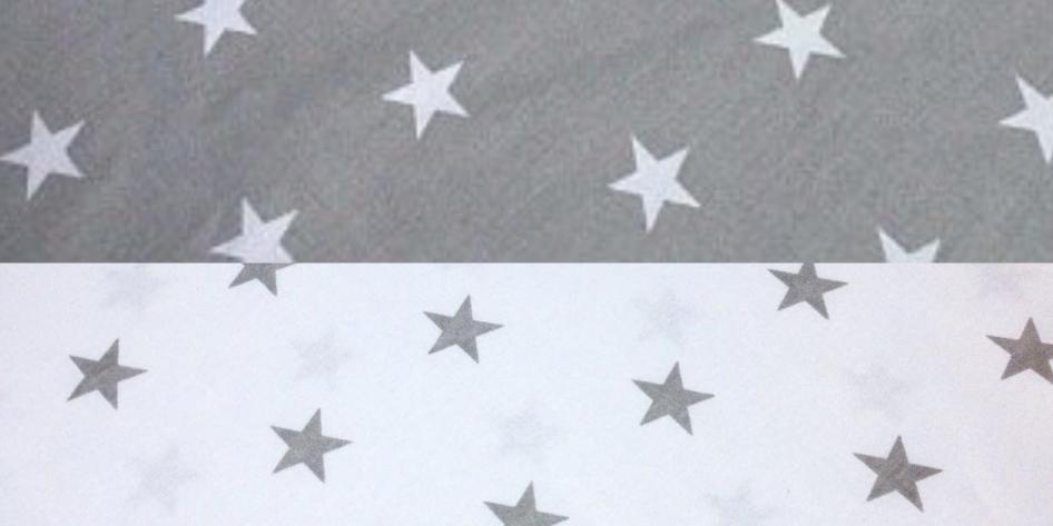 Сменная наволочка на подушку для беременных цвета: Звезды комби серо-белые
